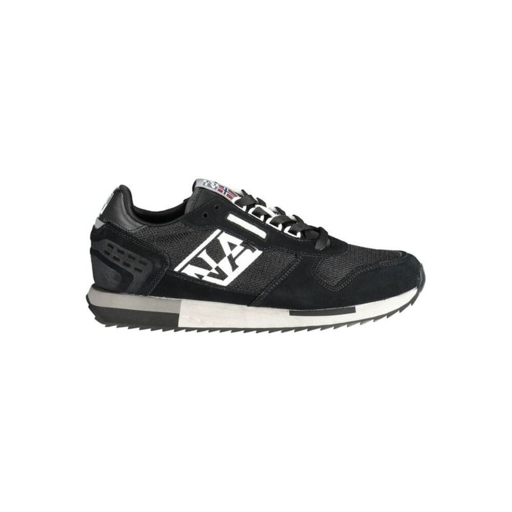 Napapijri Black Leather Men Men's Sneaker